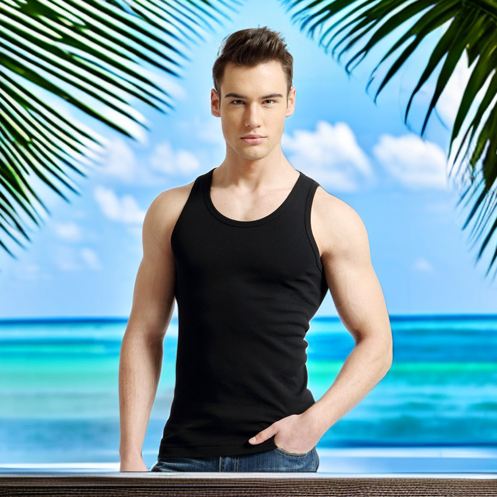 High-Quality Cotton Slim Fit Tank Top for Men