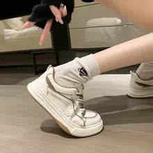 Women's Blue and White Casual Sports Shoes - Versatile Style