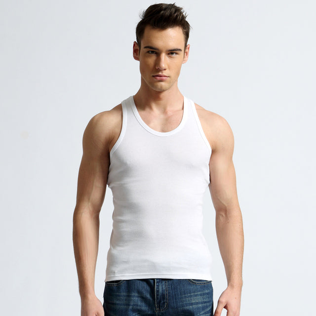 High-Quality Cotton Slim Fit Tank Top for Men
